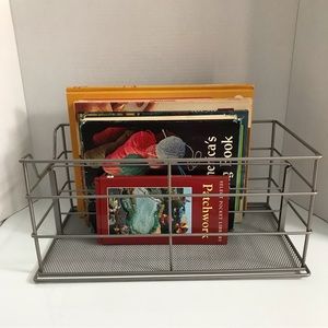 Metal Books/Magazine Rack (books not included)